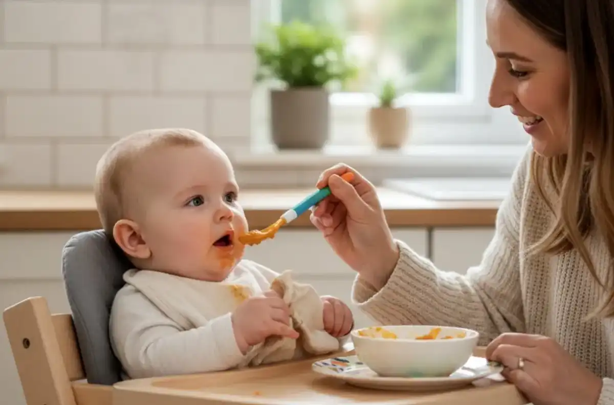چه زمانی باید به نوزاد غذای کمکی داد؟