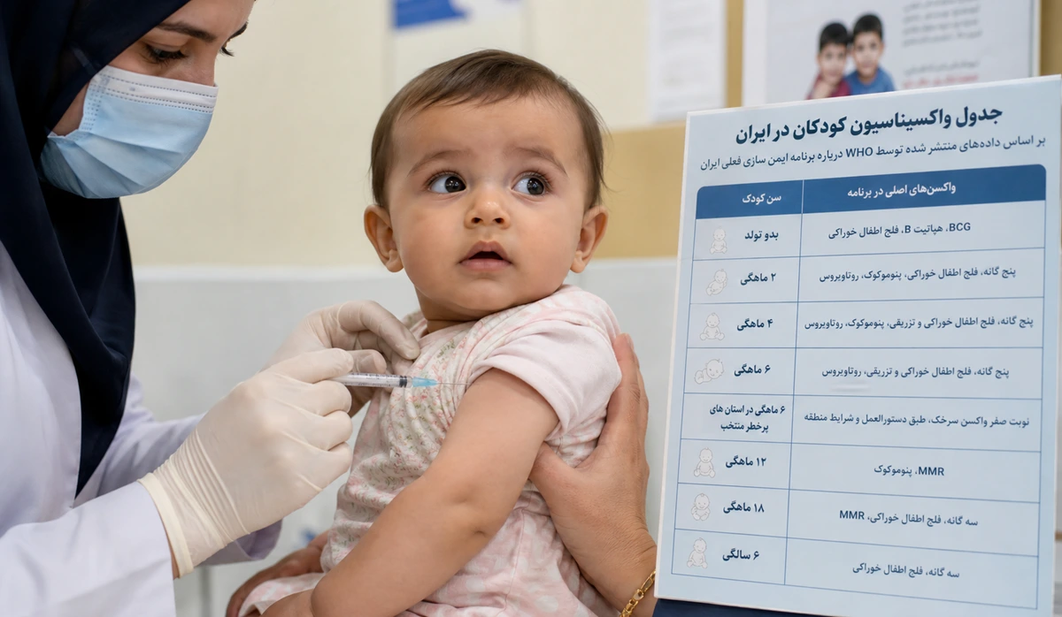 واکسیناسیون کودکان: جدول زمان بندی و عوارض شایع 1 جدول واکسیناسیون کودکان در ایران